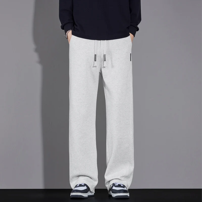 Herren Locker geschnittene Sweatpants mit Kordelzug und geradem Bein Nord Taschen