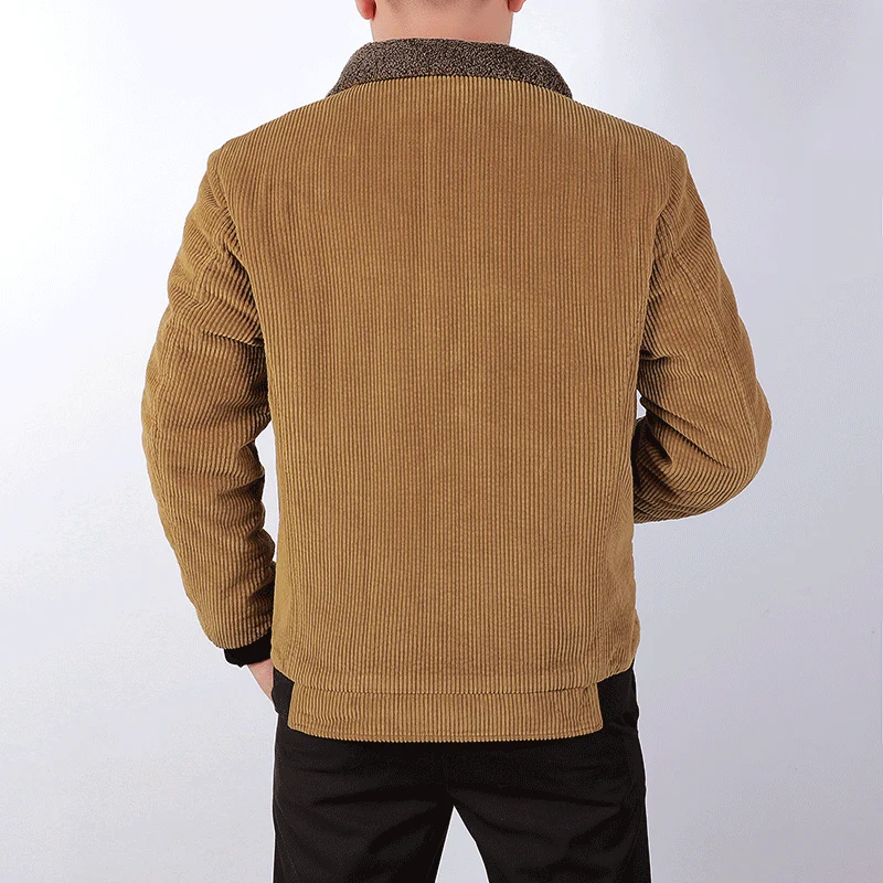 Herren Cord-Blouson mit Sherpa-Kragen und wärmender Teddyfutter-Innenseite Nord Taschen