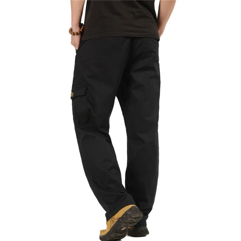 Herren Cargohose mit elastischem Bund, multifunktionalen Utility‑Taschen und geradem Schnitt Nord Taschen