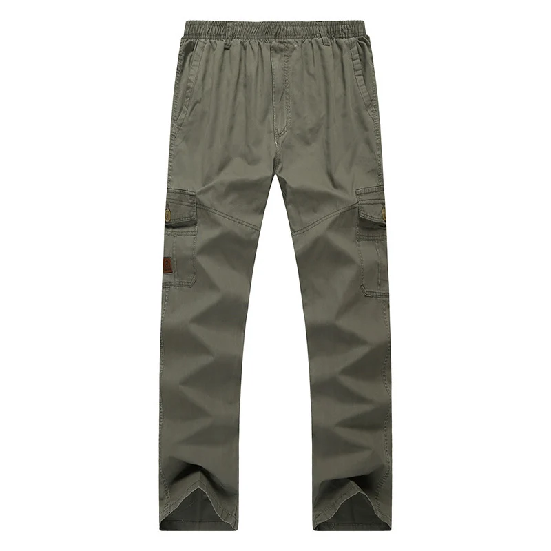 Herren Cargohose mit elastischem Bund, multifunktionalen Utility‑Taschen und geradem Schnitt Nord Taschen