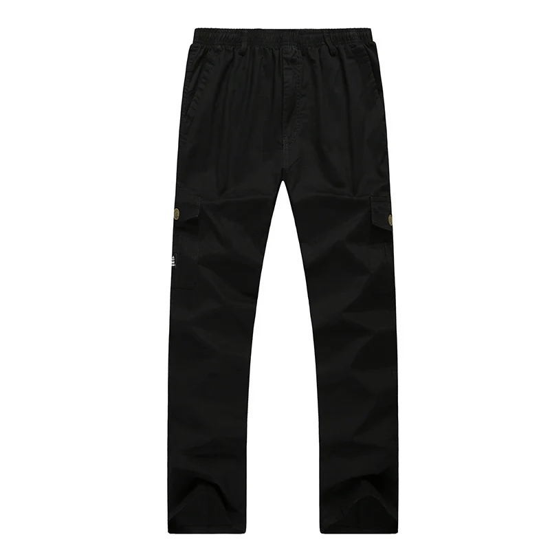 Herren Cargohose mit elastischem Bund, multifunktionalen Utility‑Taschen und geradem Schnitt Nord Taschen