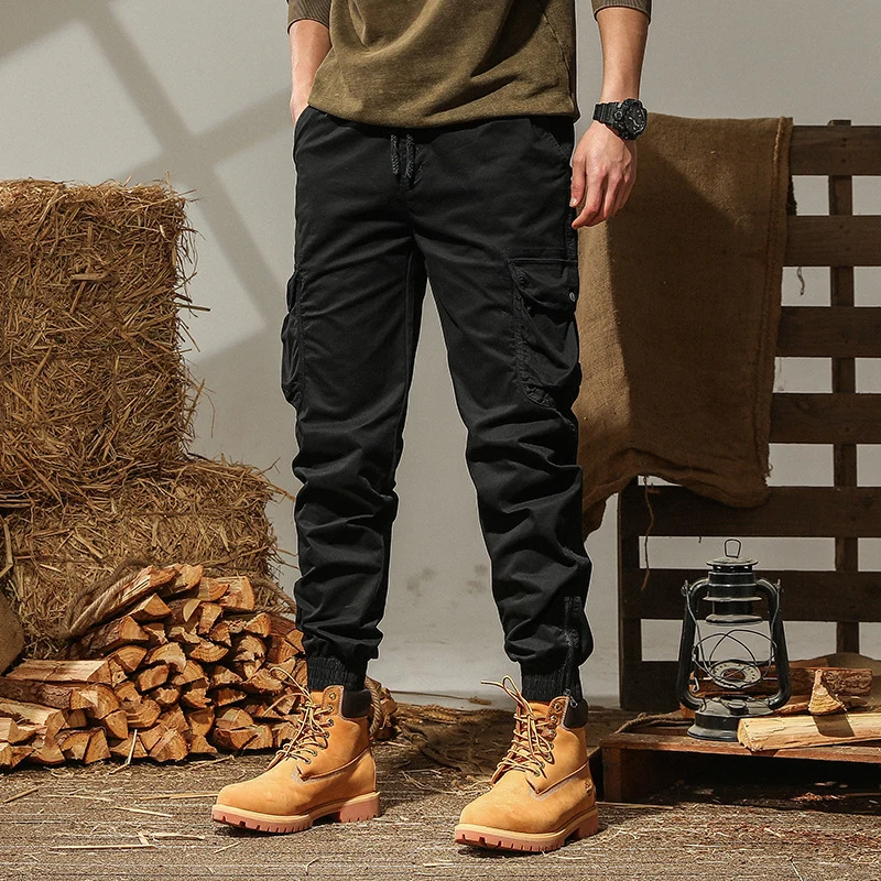 Herren Cargo-Jogginghose mit Utility-Taschen und elastischen Bündchen Nord Taschen