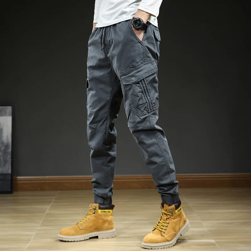 Herren Cargo-Joggerhose mit Multifach-Taschen und Kordelzug Nord Taschen