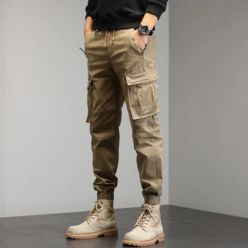 Herren Cargo-Joggerhose mit Multifach-Taschen und Kordelzug Nord Taschen