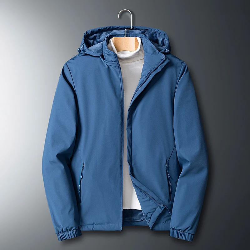 Herren Leichte Softshelljacke mit Kapuze, wind- und wasserabweisend Nord Taschen