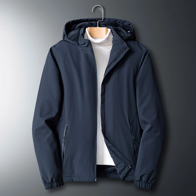 Herren Leichte Softshelljacke mit Kapuze, wind- und wasserabweisend Nord Taschen