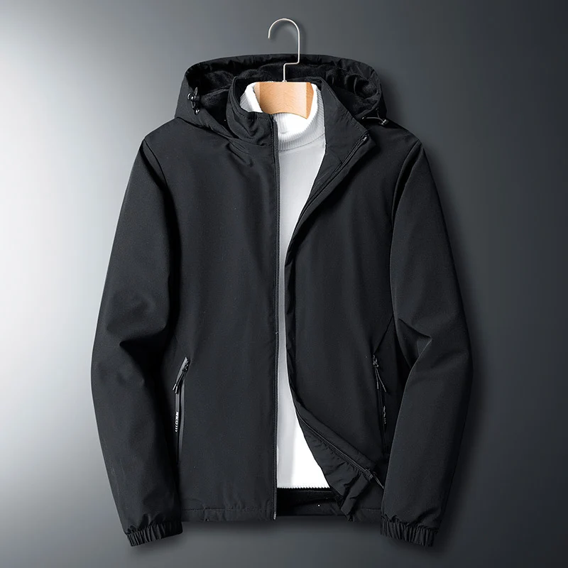 Herren Leichte Softshelljacke mit Kapuze, wind- und wasserabweisend Nord Taschen