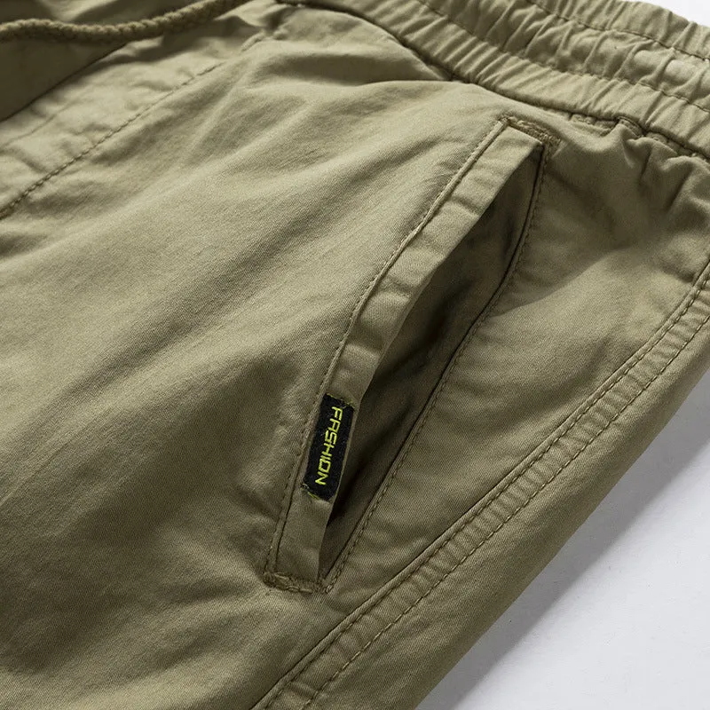 Herren Cargo-Jogger mit elastischem Bund, Multifunktions-Taschen und gesmokten Bündchen Nord Taschen