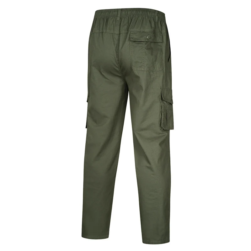 Herren Cargo-Hose mit elastischem Bund, Mehrfachtaschen und geradem Bein Nord Taschen