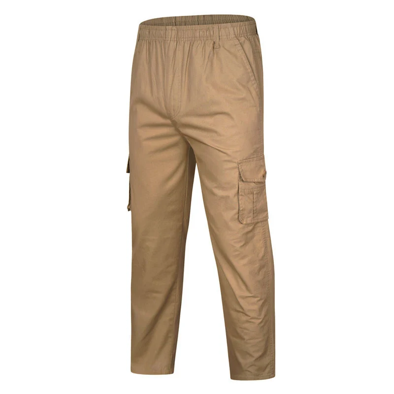 Herren Cargo-Hose mit elastischem Bund, Mehrfachtaschen und geradem Bein Nord Taschen