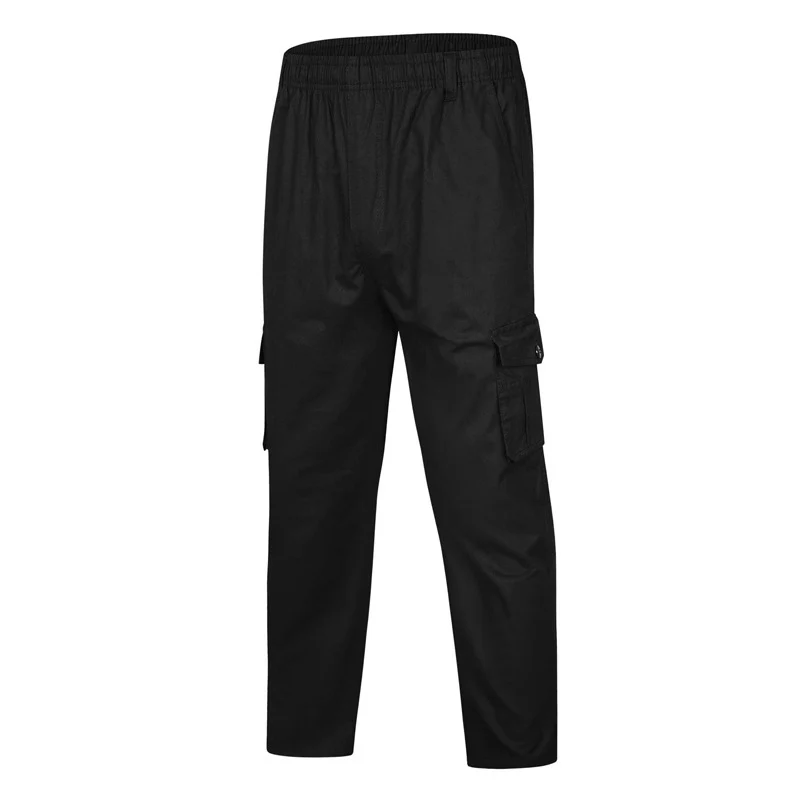 Herren Cargo-Hose mit elastischem Bund, Mehrfachtaschen und geradem Bein Nord Taschen