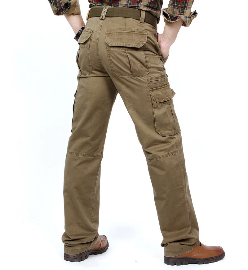 Herren Cargo-Hose im Utility-Stil mit Mehrfach-Taschen und verstärkten Knien Nord Taschen