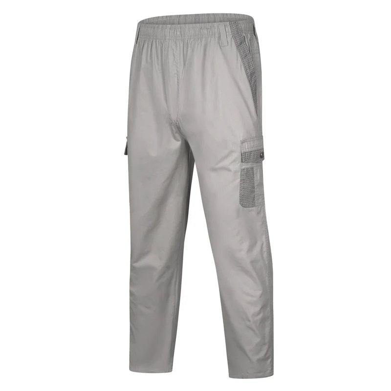 Herren Cargo-Freizeithose mit elastischem Bund, Mehrfach‑Taschen und Mesh‑Einsätzen Nord Taschen
