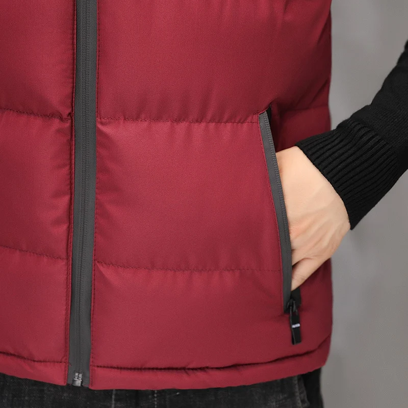 Herren gesteppte Thermo-Steppweste mit Stehkragen und Reißverschlusstaschen Nord Taschen