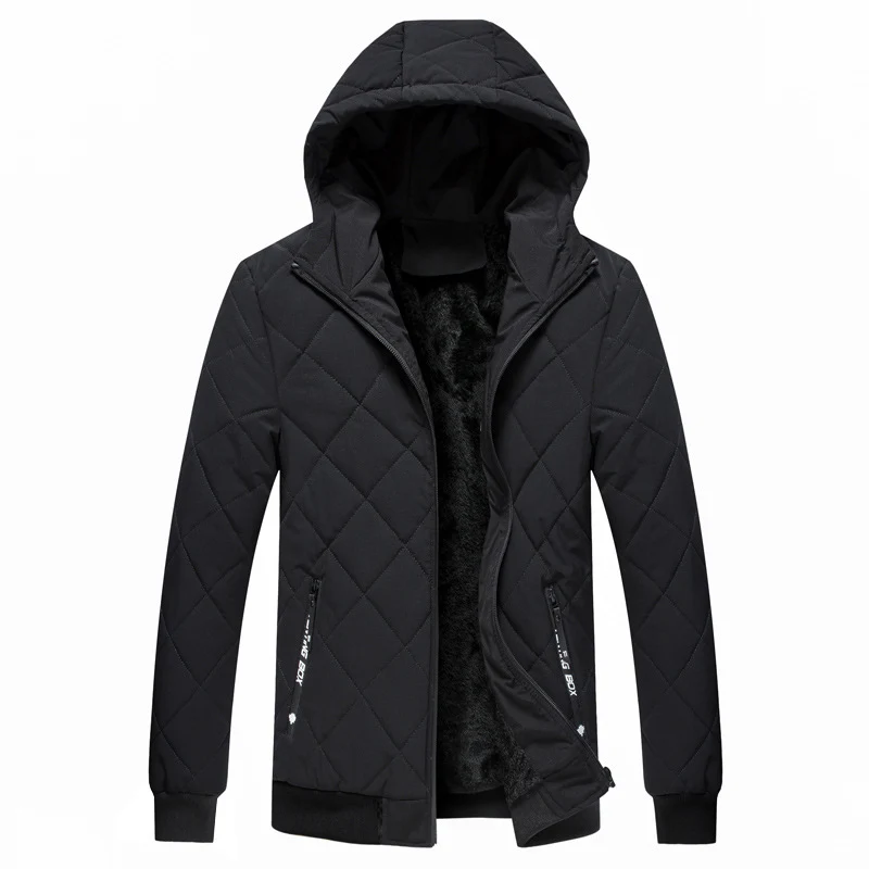 Herren gesteppte Kapuzenjacke mit leichter Thermo‑Isolierung und Rippbündchen Nord Taschen