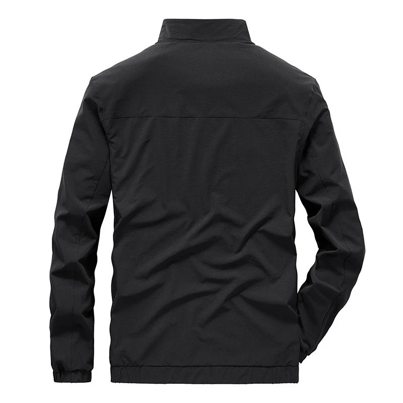 Herren leichte Softshell-Outdoorjacke mit Stehkragen wasserabweisender Oberfläche und Reißverschlusstaschen Nord Taschen