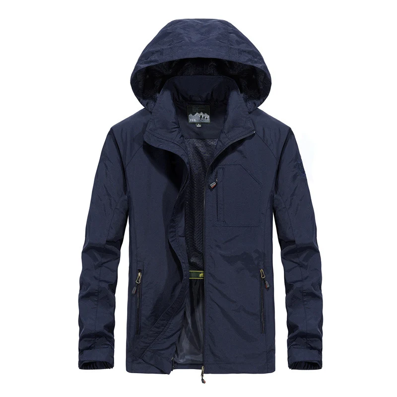 Herren Leichte Softshell-Outdoorjacke mit Kapuze, atmungsaktivem Meshfutter und Reißverschlussbrusttasche Nord Taschen