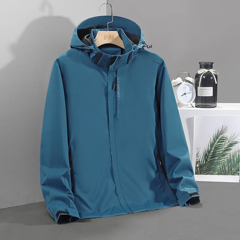 Herren Leichte Softshell-Kapuzenjacke mit verdecktem Reißverschluss und winddichter Membran Nord Taschen