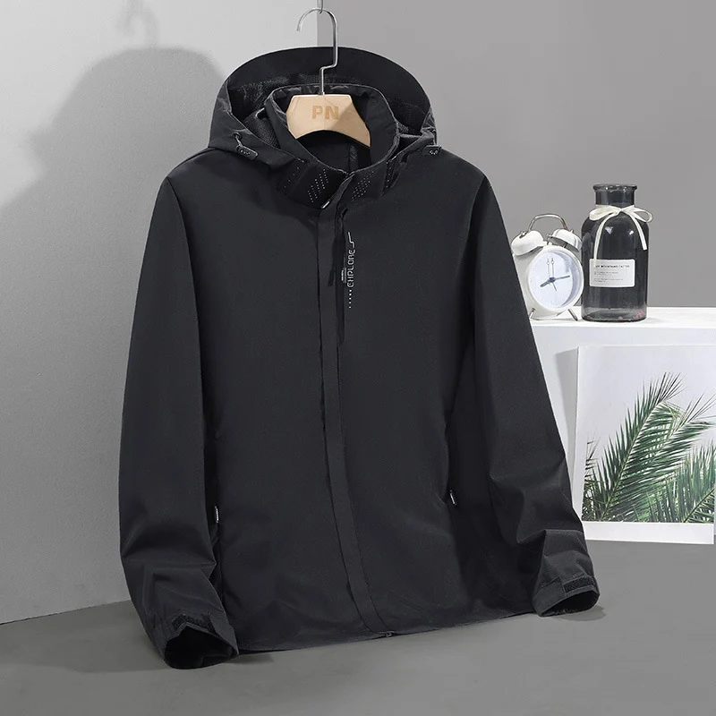 Herren Leichte Softshell-Kapuzenjacke mit verdecktem Reißverschluss und winddichter Membran Nord Taschen