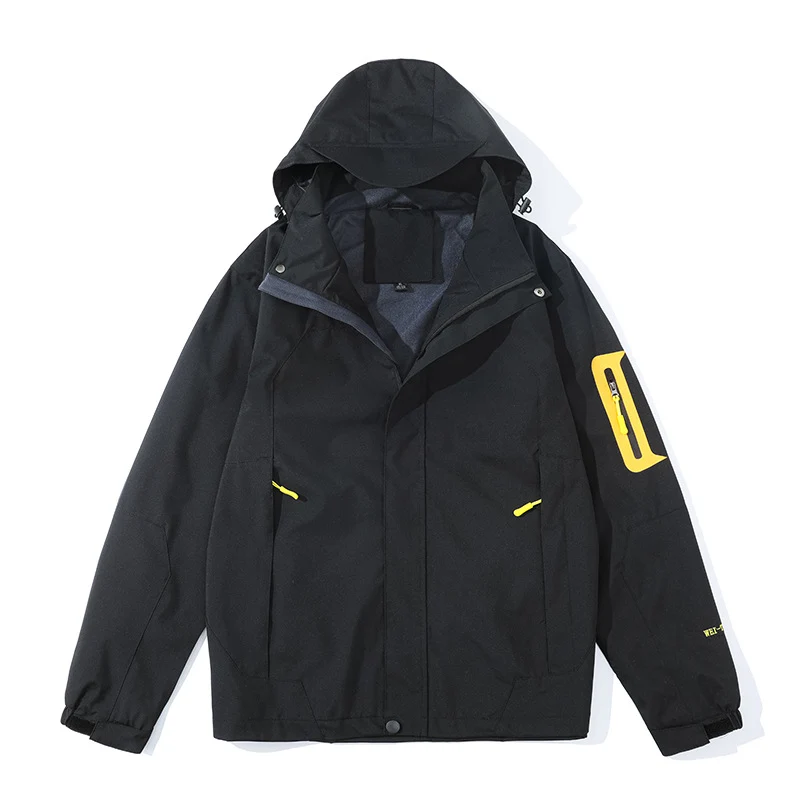 Herren leichte Softshell-Kapuzenjacke mit Fleece-Innenlage und Ärmeltasche Nord Taschen