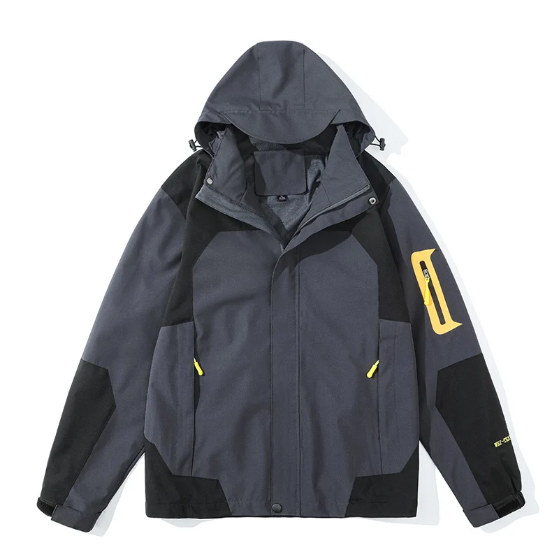 Herren leichte Softshell-Kapuzenjacke mit Fleece-Innenlage und Ärmeltasche Nord Taschen