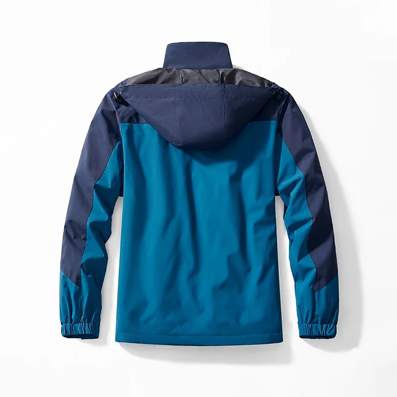 Herren Drei-in-eins Outdoor-Softshelljacke mit abnehmbarer Fleece-Innenjacke und Kapuze Nord Taschen
