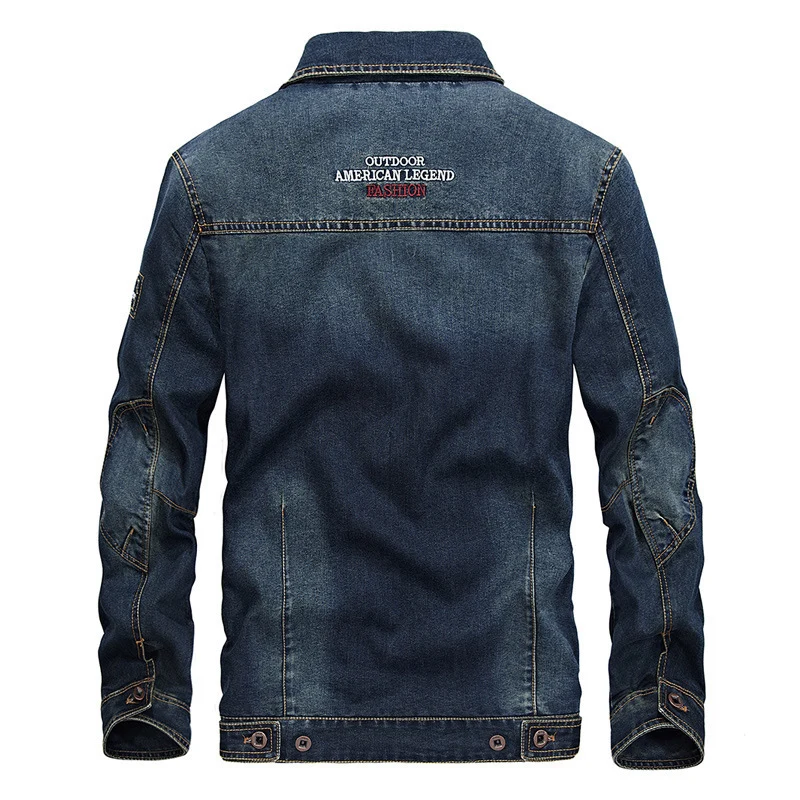 Herren Denimjacke mit Mesh-Innenfutter und hohem Stehkragen Nord Taschen