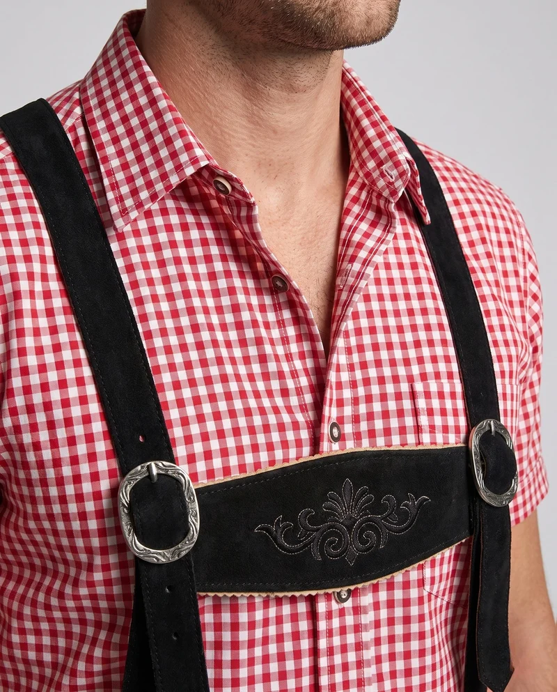 Herren Trachten Shorts mit aufwendiger Stickerei Nord Taschen
