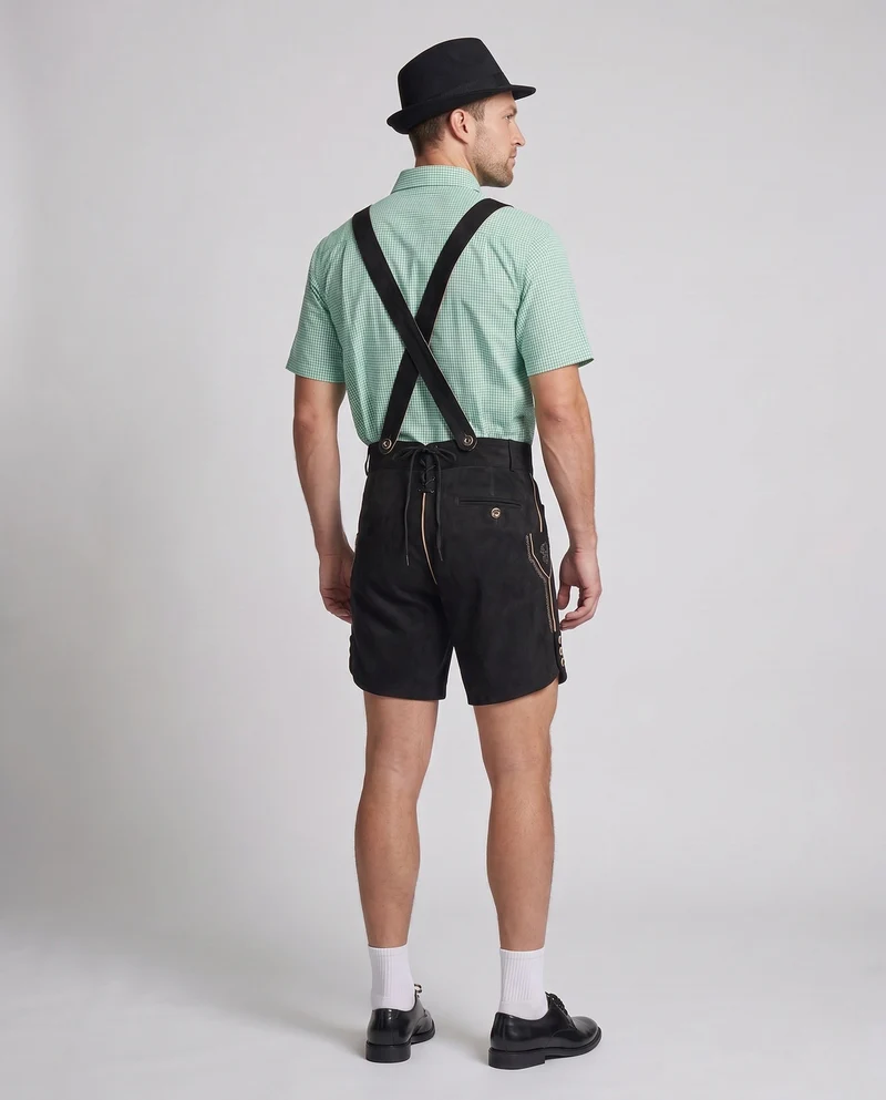 Herren traditionelle Volkshorts mit aufwändiger Stickerei Nord Taschen