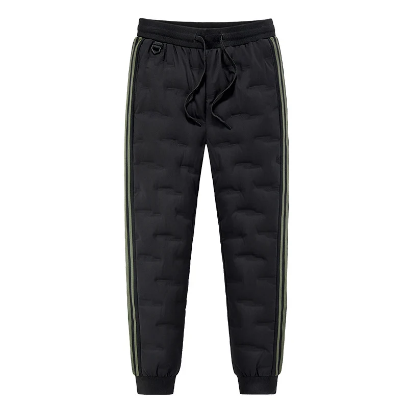 Herren Gepolsterte Stepp-Jogginghose mit Thermo-Isolierung und Kontraststreifen Nord Taschen