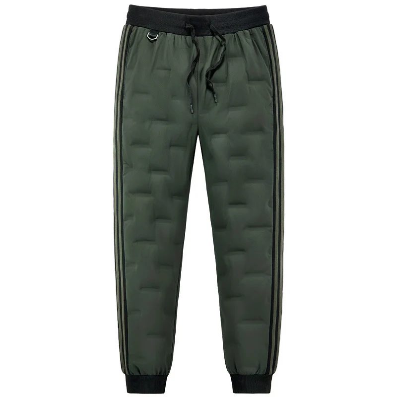 Herren Gepolsterte Stepp-Jogginghose mit Thermo-Isolierung und Kontraststreifen Nord Taschen