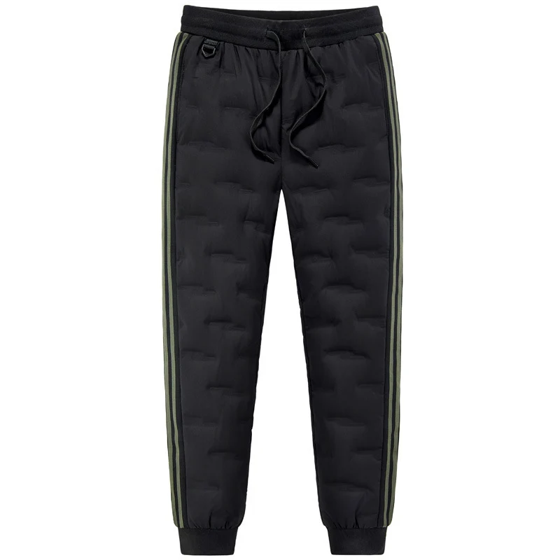 Herren Gepolsterte Stepp-Jogginghose mit Thermo-Isolierung und Kontraststreifen Nord Taschen