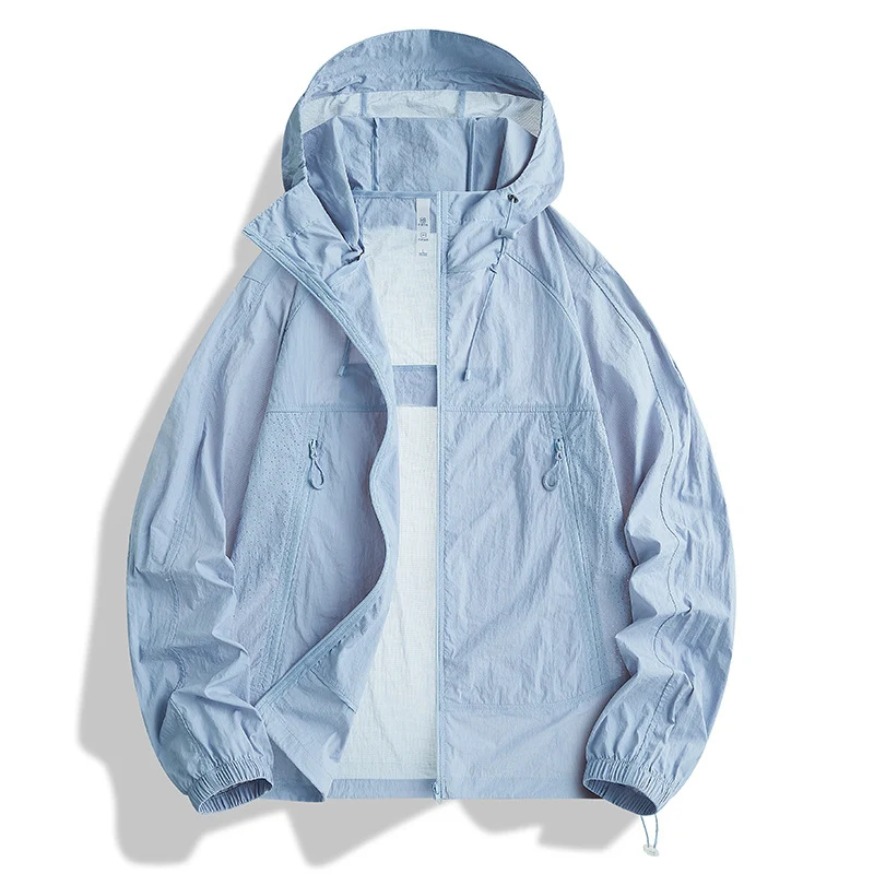 Herren Ultraleichte Kapuzen‑Windjacke mit Packfunktion, Meshfutter & Reißverschlusstaschen Nord Taschen