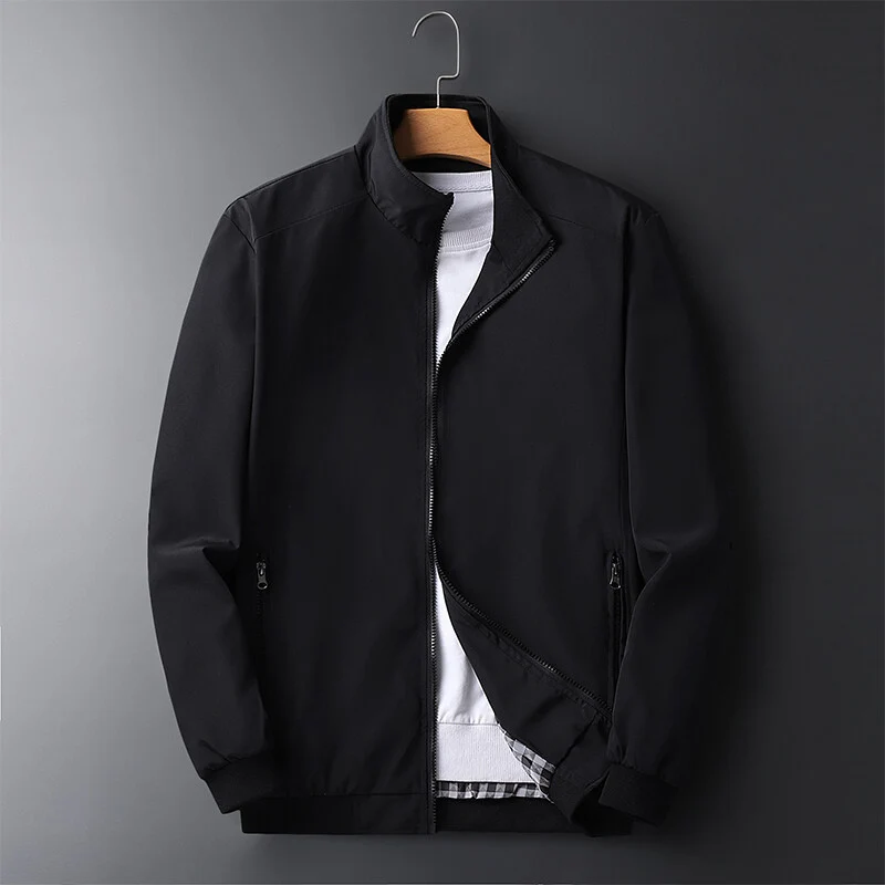 Herren Leichte Softshell-Blousonjacke mit Stehkragen, Reißverschlusstaschen und gerippten Bündchen Nord Taschen