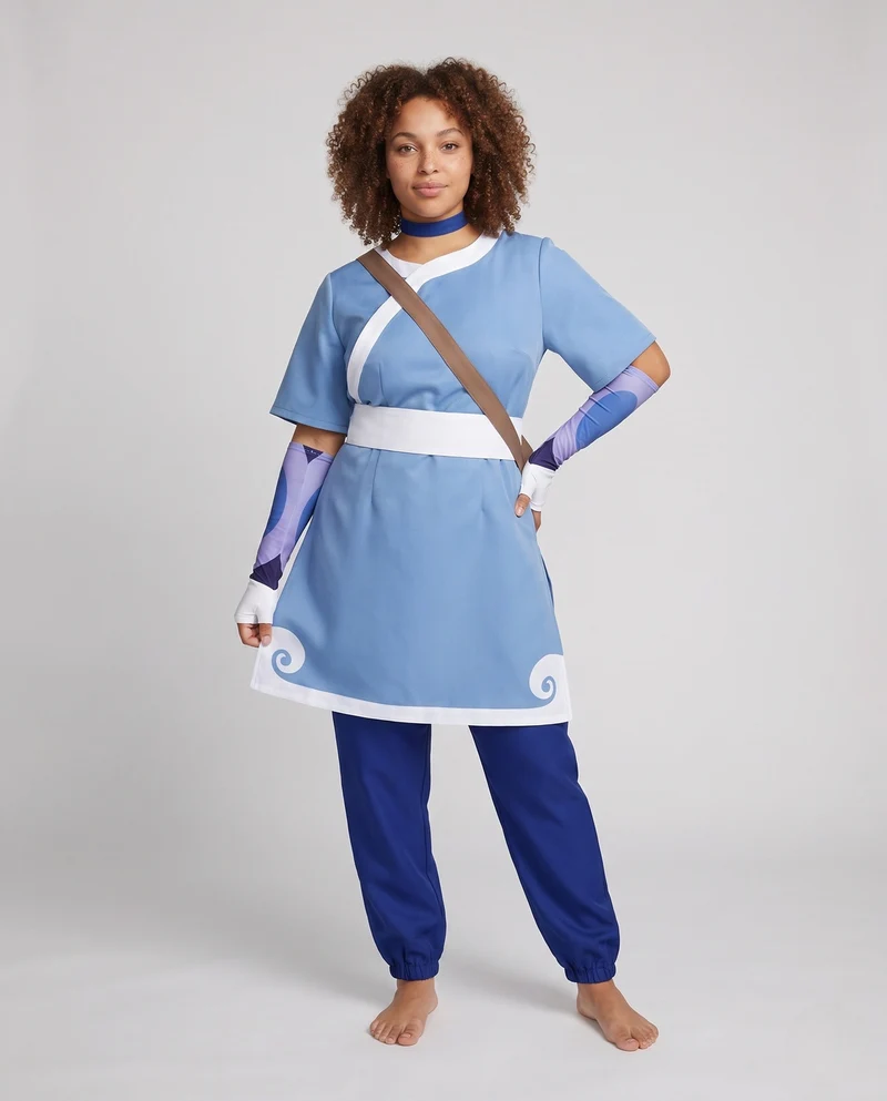 Damen asymmetrisches Crop-Top mit Bindegürtel und kontrastierenden Details Nord Taschen