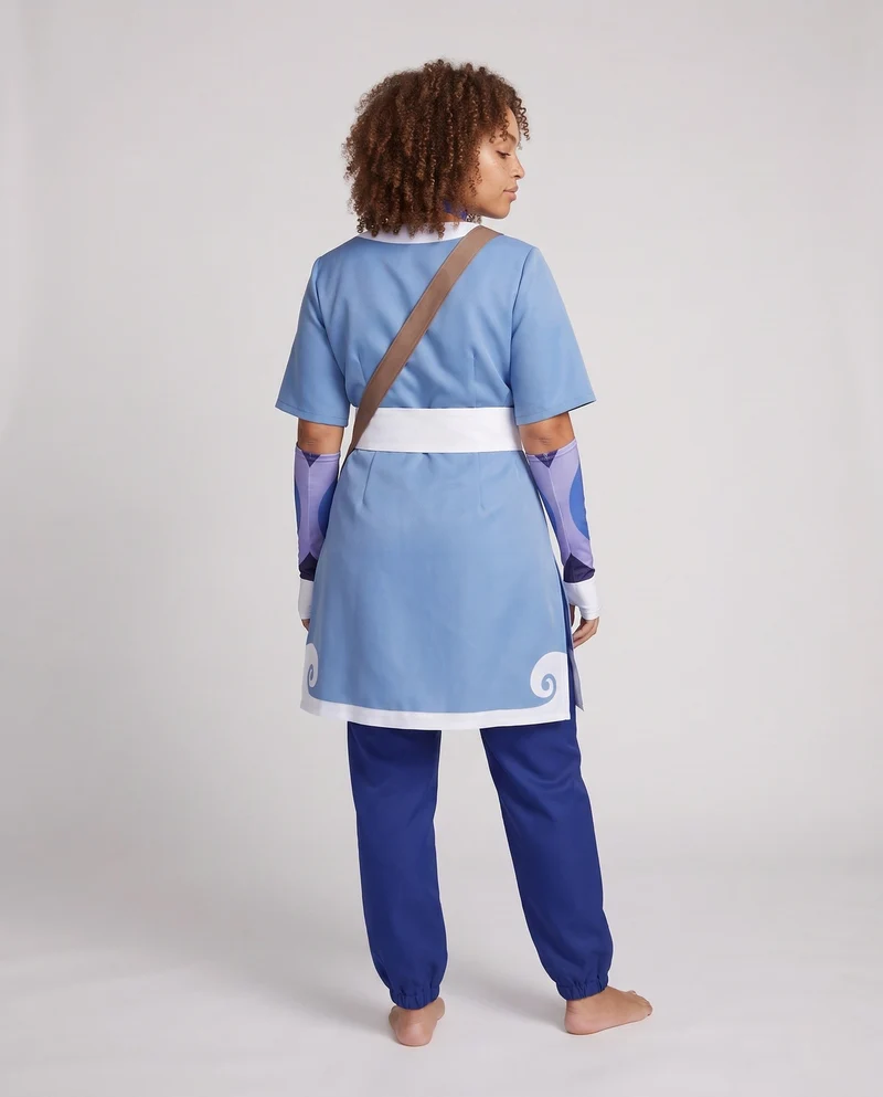 Damen asymmetrisches Crop-Top mit Bindegürtel und kontrastierenden Details Nord Taschen