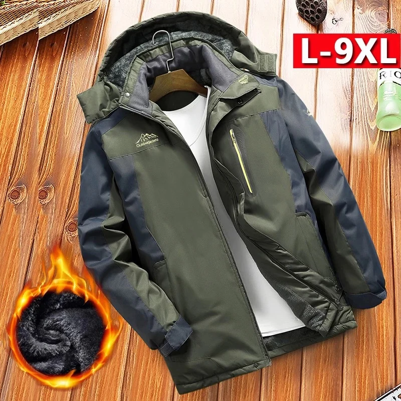 Herren gefütterter Winter‑Outdoorparka mit Teddyfleece‑Innenlage, Kapuze und wasserabweisender Shell Nord Taschen