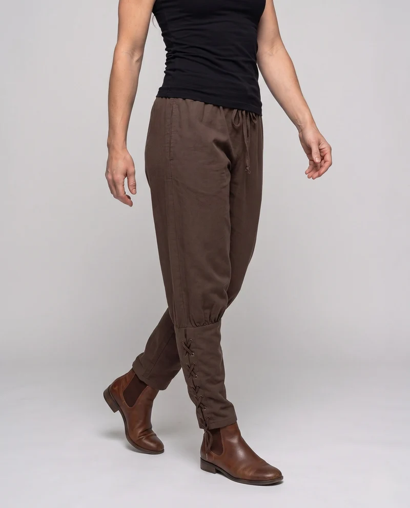 Damen Freizeit-Hose mit verstellbaren Seitenschnüren Nord Taschen