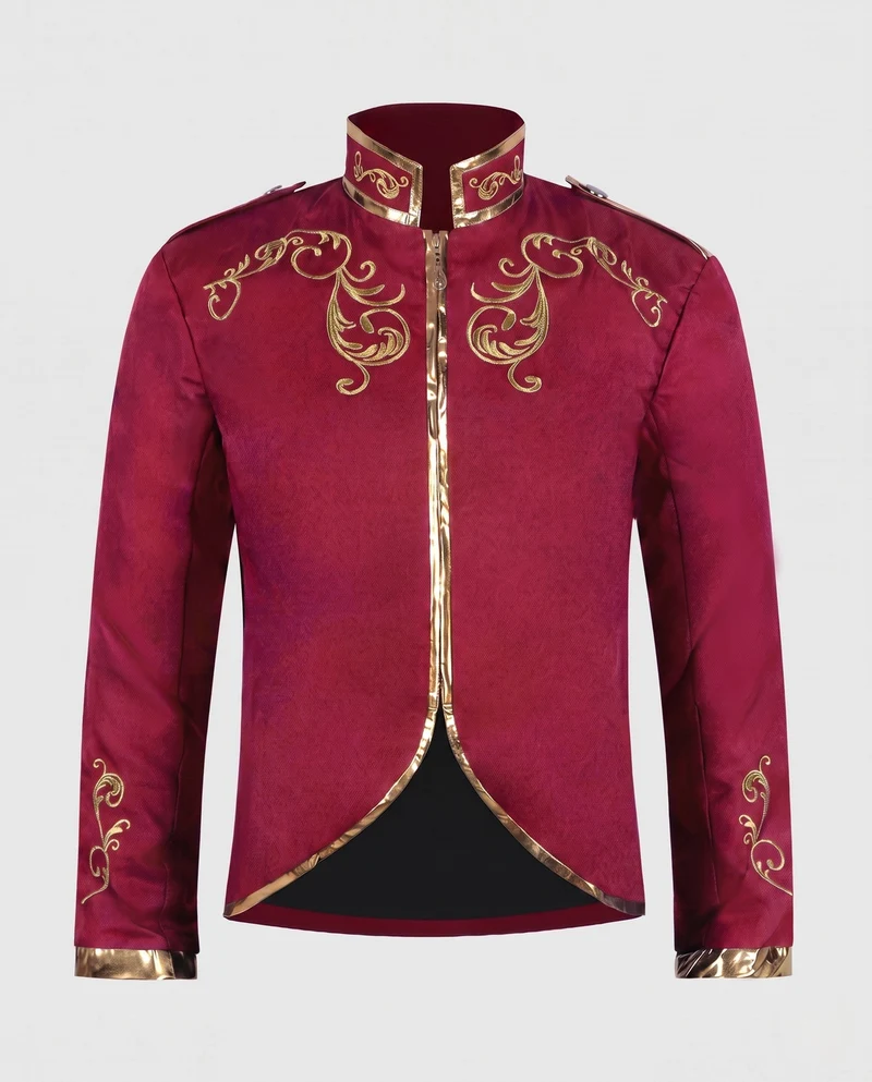 Damen historisches Kostümjacke mit aufwendigen Verzierungen Nord Taschen