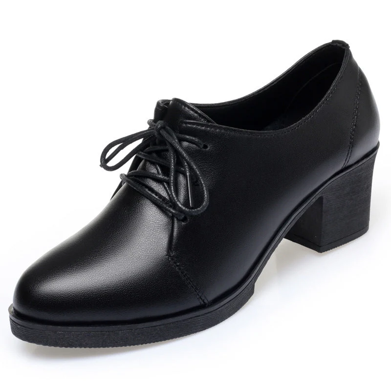 Damen Elegante Schnürschuhe mit bequemen Blockabsatz und modischem Obermaterial - Vittorelli
