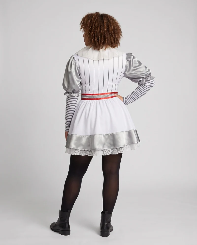 Damen Clown-Outfit mit Ärmeln und kragenähnlichem Detail Nord Taschen