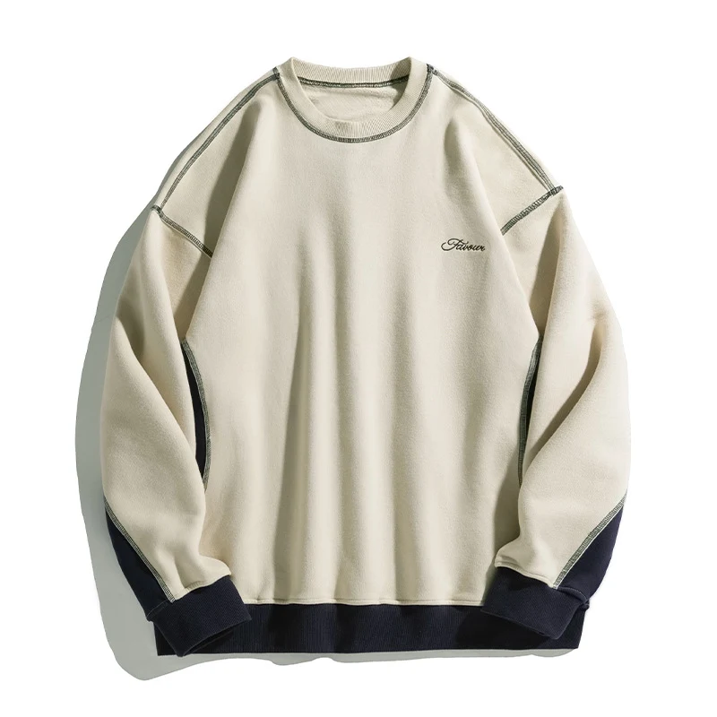 Unisex Oversize-Sweatshirt mit Kontrastnähten, Raglanärmeln und geripptem Saum Nord Taschen