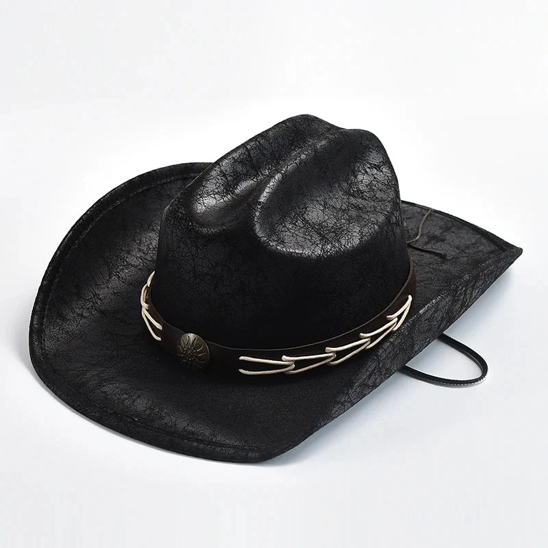 Cowboyhut mit Knochenperlenbesatz