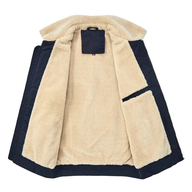 Herren Gefütterter Flugjacken‑Blouson mit Sherpa‑Kragen und Patch‑Details Nord Taschen