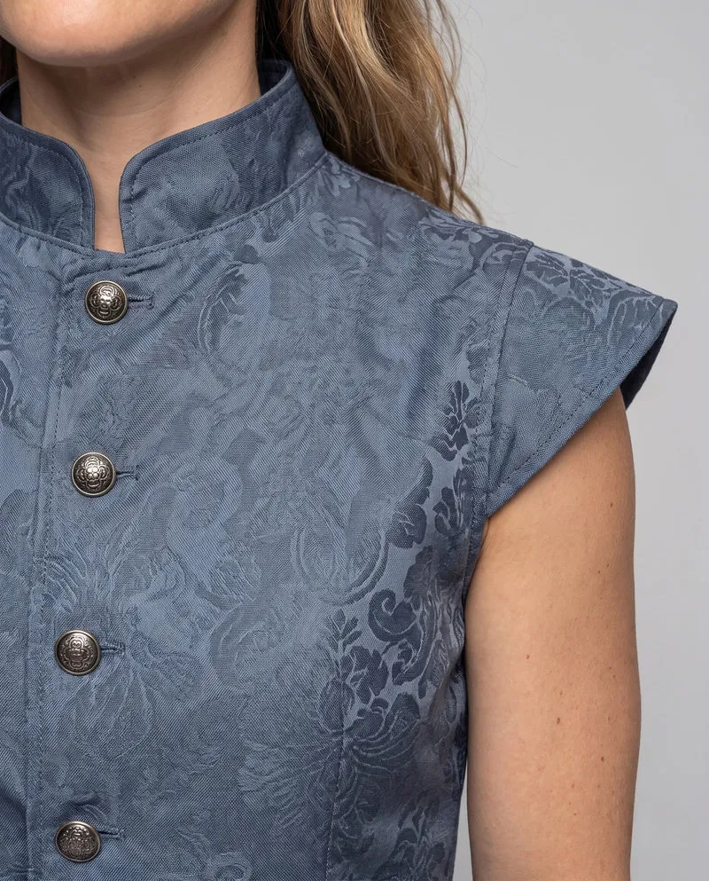 Damen eleganter steppweste mit kunstvollen Verzierungen Nord Taschen
