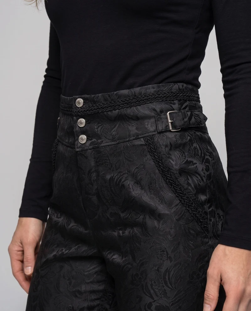Elegante Stoffhose für Damen mit dekorativem Muster Nord Taschen