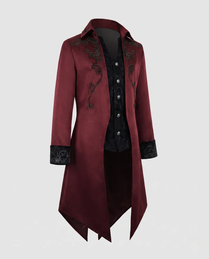 Damen elegante und künstlerisch dekorierte gesteppte Jacke Nord Taschen