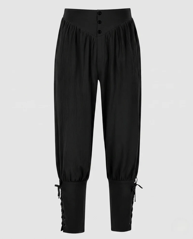 Damen Elegante und Luftige Hose mit Verstellbarem Bund Nord Taschen