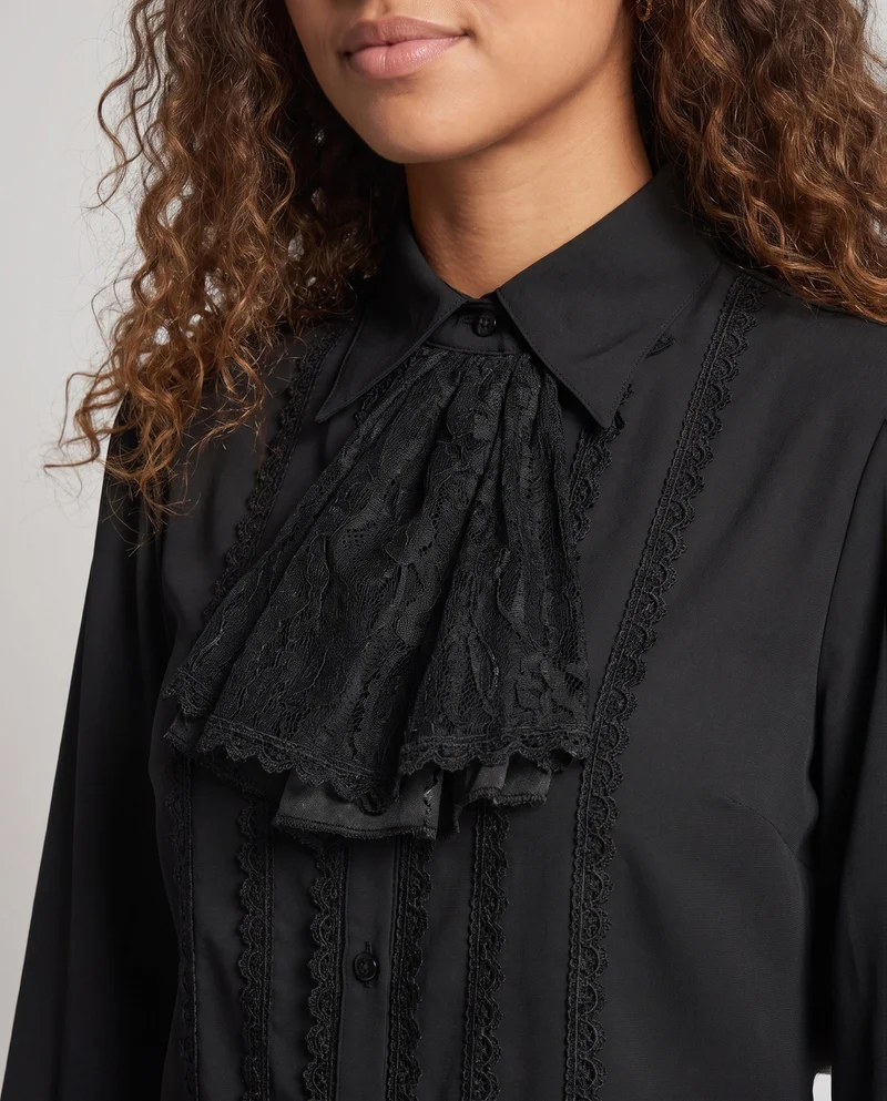 Damen elegantes Top mit floralem Design und asymmetrischem Saum Nord Taschen