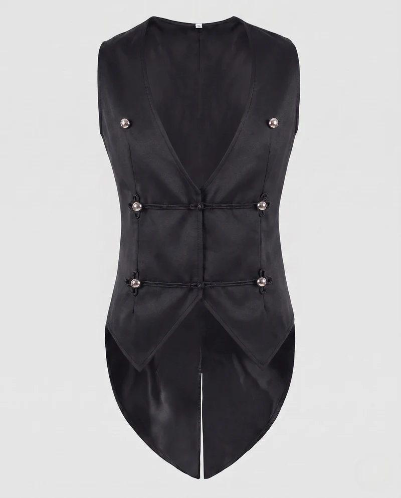 Damen elegantes Top mit floralem Design und asymmetrischem Saum Nord Taschen